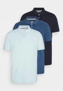 Pier One 3 Pack - Poloshirt - Light Blue/Blue/Dark Blue -Pier One Winkel 0ff6d1a0739145f6be830ca146804cdf