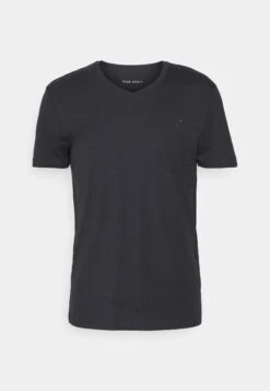 Pier One V Neck Bird Tonal 3 Pack - T-Shirt Basic - Light Brown/White/Dark Blue -Pier One Winkel 16dbb85cde8744eb9c849392873d7433