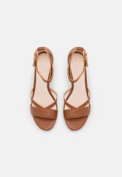 Pier One Leather - Sandalen Met Hoge Hak - Cognac -Pier One Winkel 514b61e3e3b94b0981119aeccd726de4