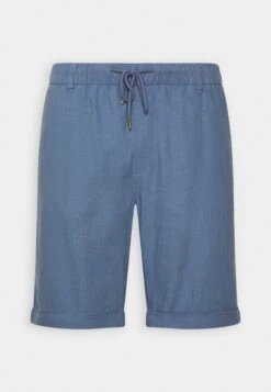 Pier One Linen Blend Drawcord Shorts- Shorts - Blue -Pier One Winkel 609305b411ae4fd897e85e7620e5b545