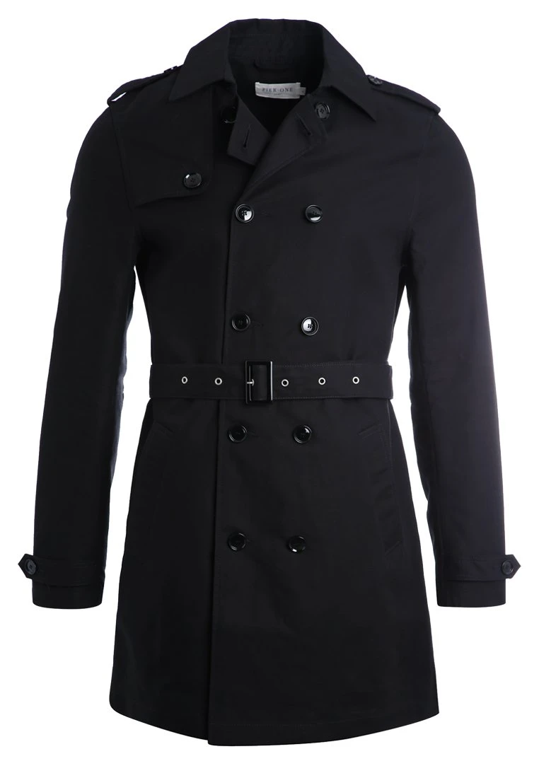 Pier One Trenchcoat - Black 6 Pier One Trenchcoat - Black - Afbeelding 6