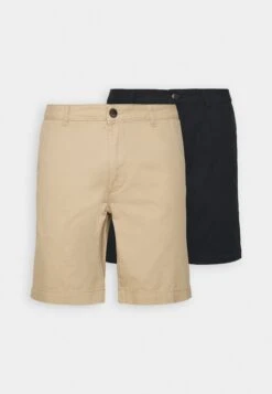 Pier One 2 Pack - Shorts - Tan/Black -Pier One Winkel 6d9aaab23c01455689a1f97d308c1dcf