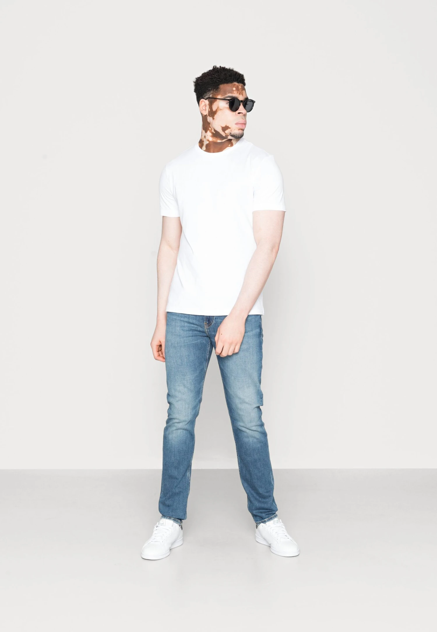 Pier One 10 Pack - T-Shirt Basic - Mottled Light Grey/Black/White 1 Pier One 10 Pack - T-Shirt Basic - Mottled Light Grey/Black/White