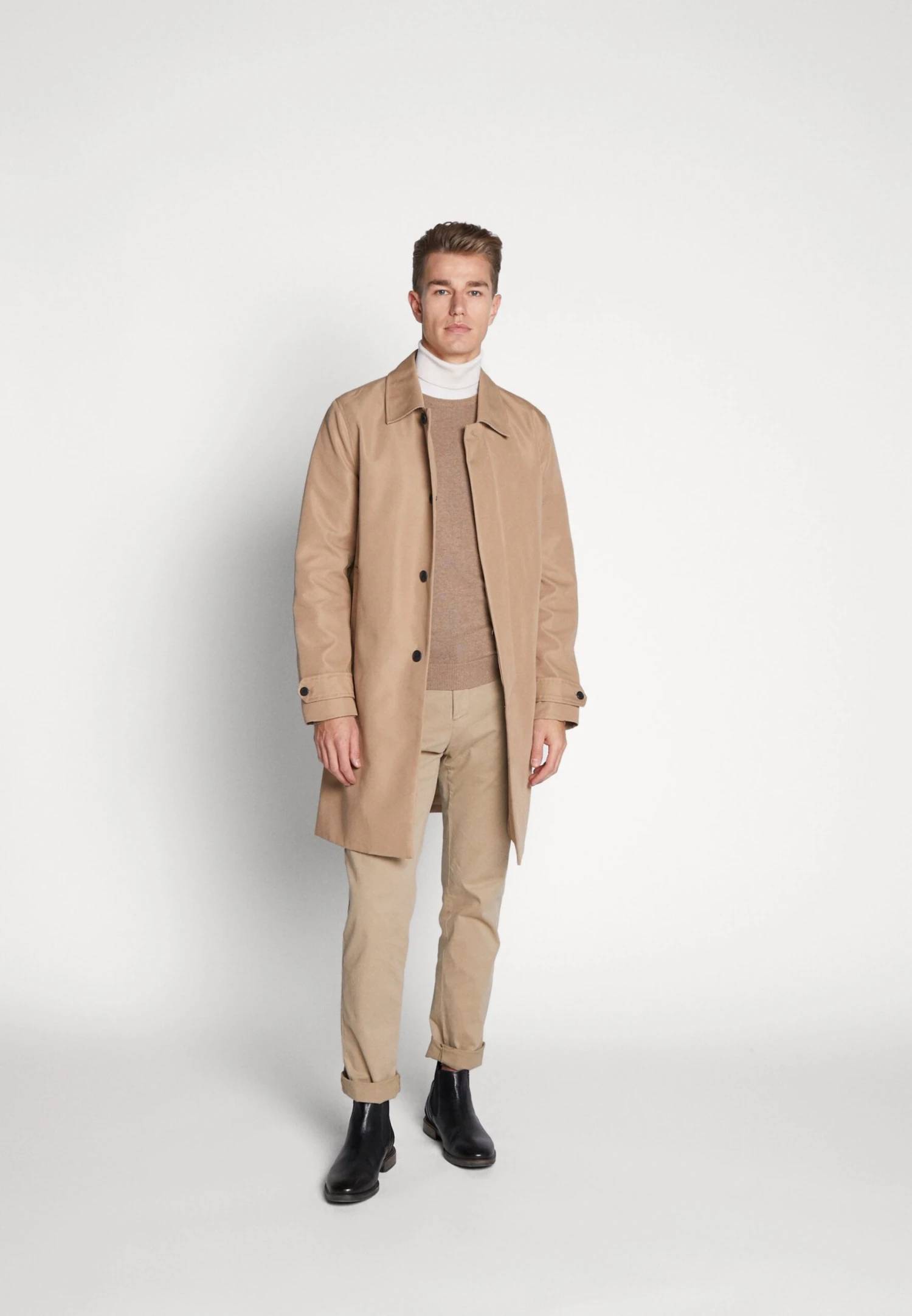 Pier One Basic Crewneck - Trui - Mottled Beige 2 Pier One Basic Crewneck - Trui - Mottled Beige - Afbeelding 2