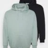 Pier One 2 Pack- Hoodie - Black/Green