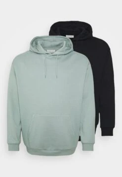 Pier One 2 Pack- Hoodie - Black/Green